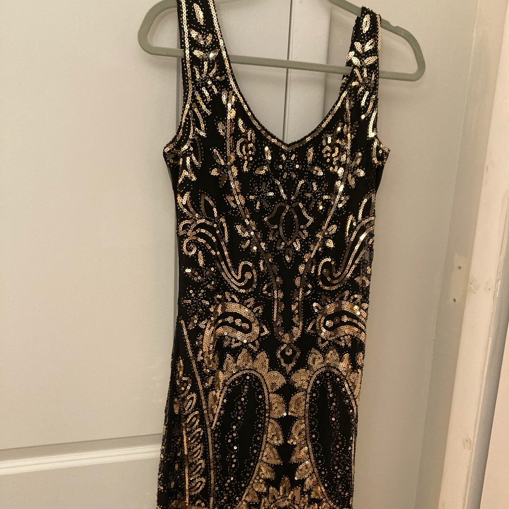 Flapper style sequin dress